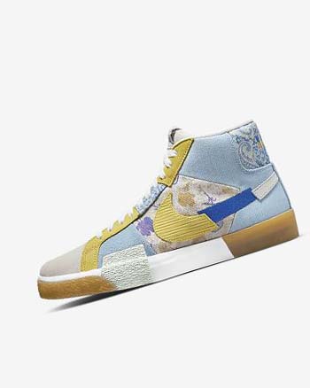 Nike SB Zoom Blazer Mid PRM Azules Verdes Azules | MX 5337